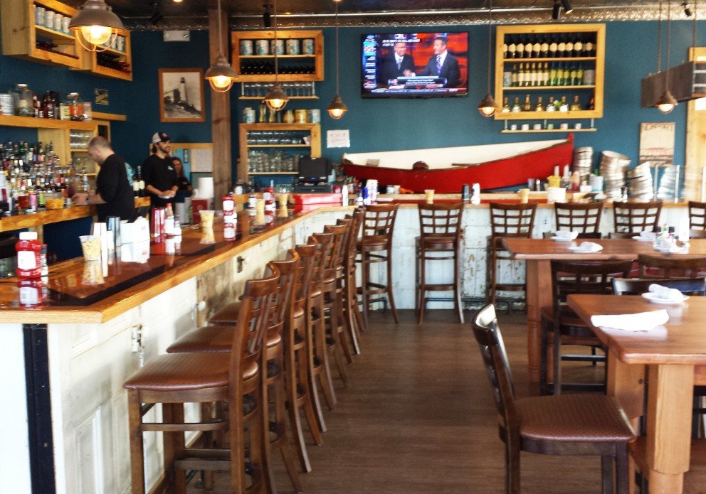 Fins Ale House Raw Bar Restaurant, Bar Stools Plus Rehoboth Beach Desk