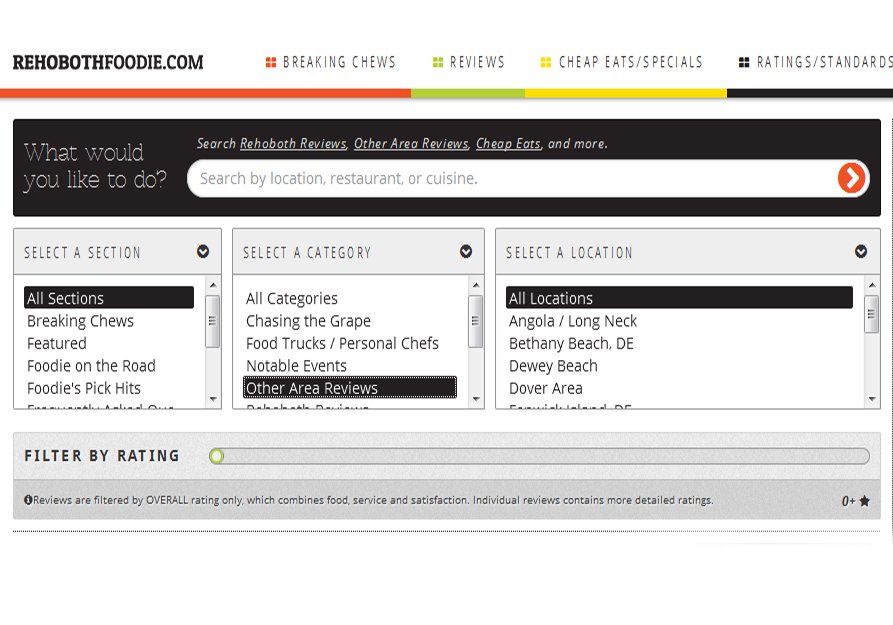 Nav Tips for Foodie site | Restaurant Reviews Rehoboth Beach DE Area