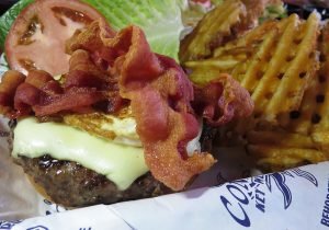 Conch Island bacon egg burgercrenhsized