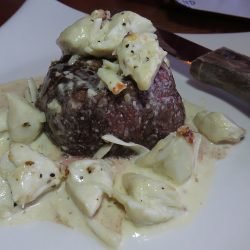 Conch Island filet with crabcrenhsized