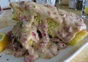 EGG SOS on cornbreadcrenhsized