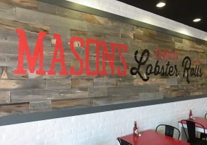 Mason's famous lobster rolls 2 wall signcrenhsized