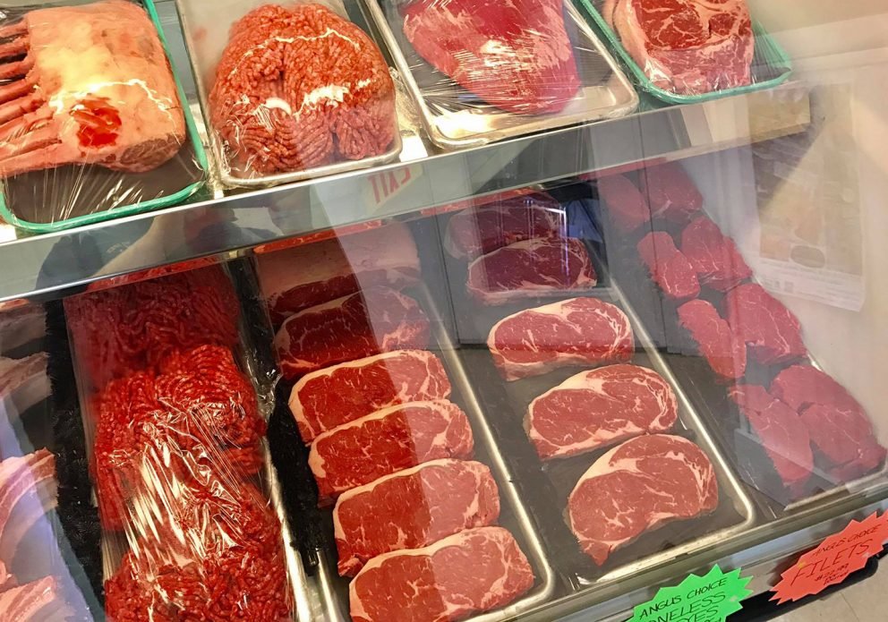 butcher block meat in casecrenh