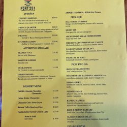 Port 251 food menu