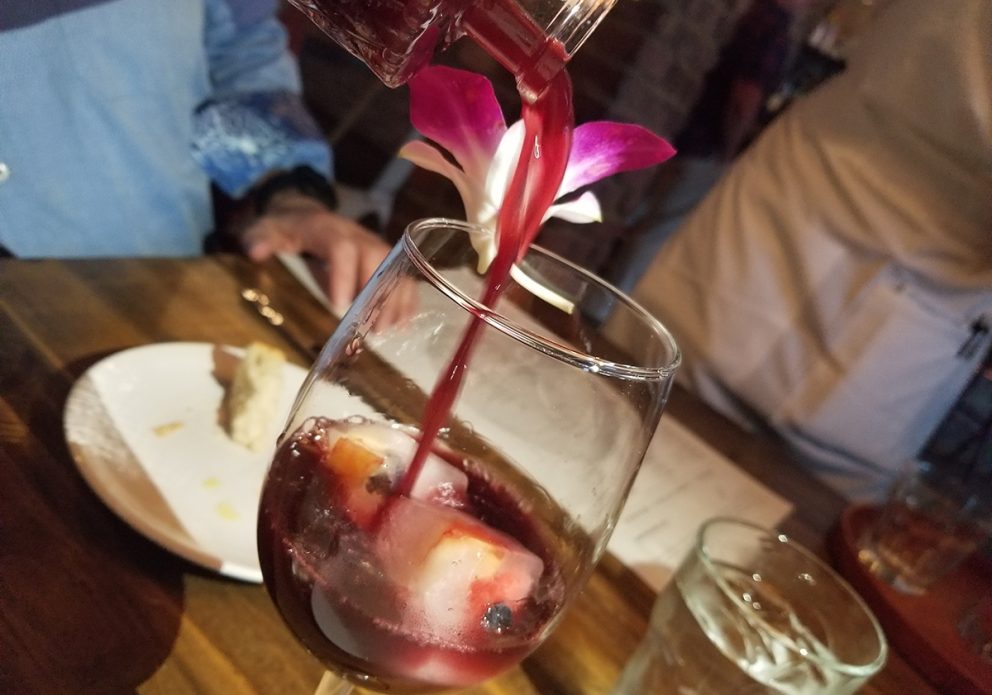 SPAIN pouring sangriasized