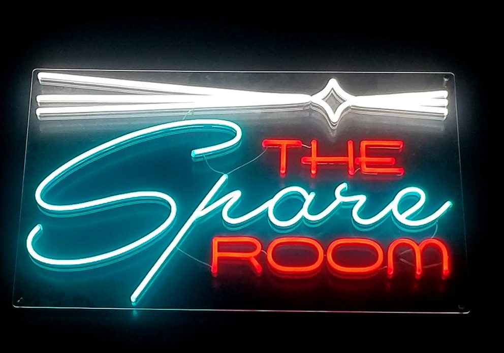 lefty spare room neon