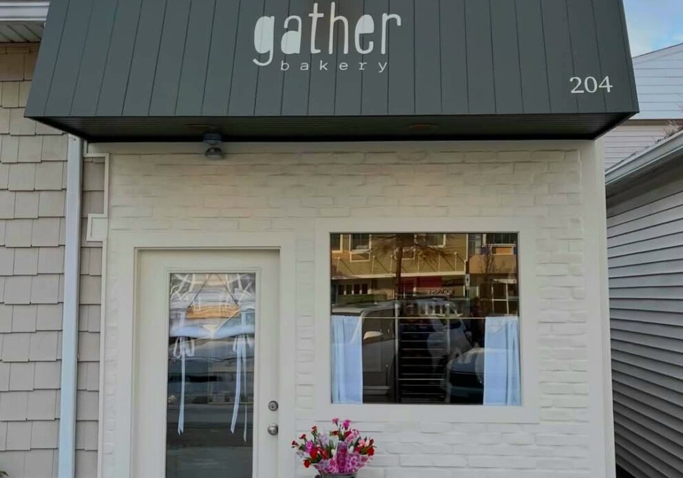 gather front of store